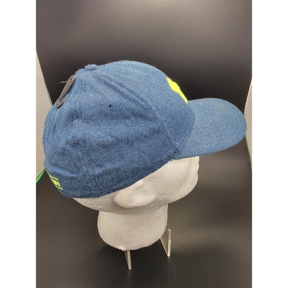 Under Armour W/Lime Green Symbol Size LG/XL Blue Baseball Cap - Picture 4 of 9
